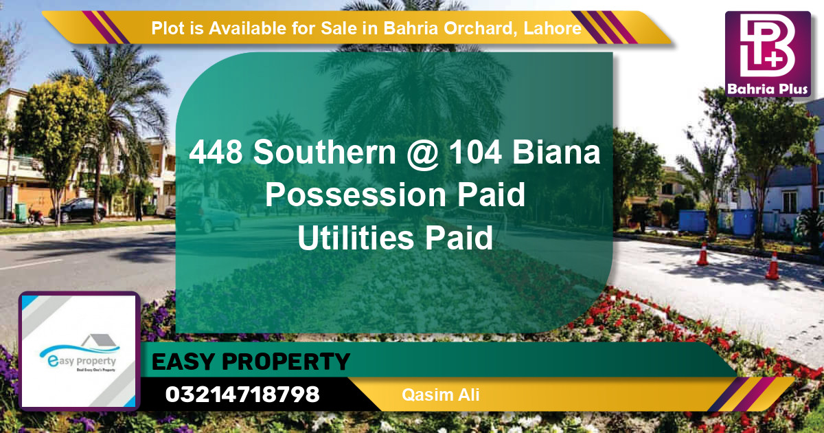 Residential Plot for Sale in Bahria Orchard, Lahore - (BP-86226)