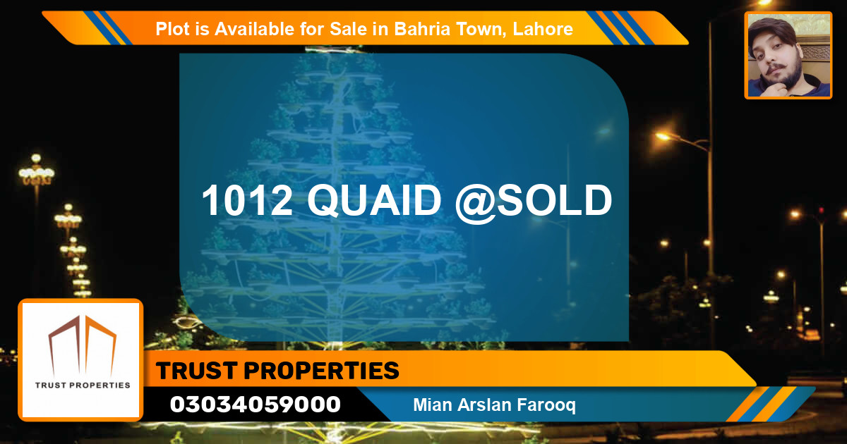 Residential Plot for Sale in Bahria Town, Lahore - (BP-86228)