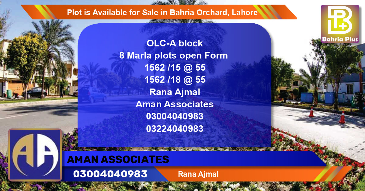 Residential Plot for Sale in Bahria Orchard, Lahore - (BP-86238)