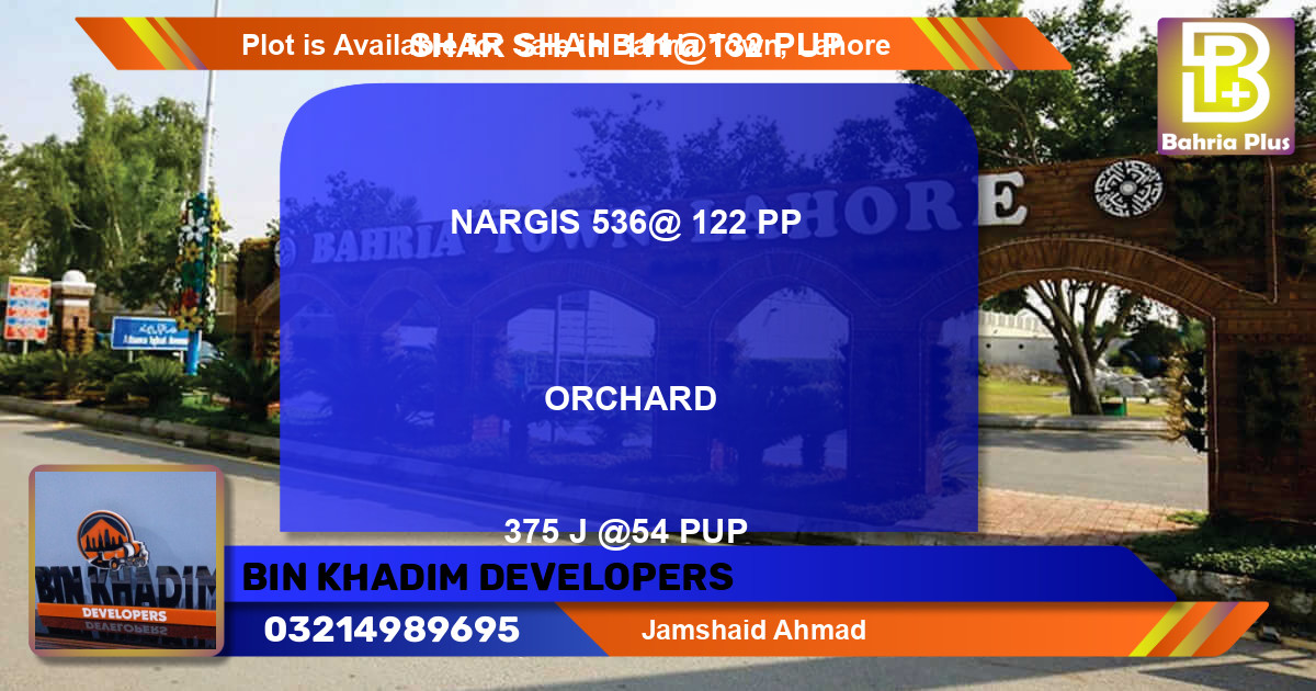 Residential Plot for Sale in Bahria Town, Lahore - (BP-86255)