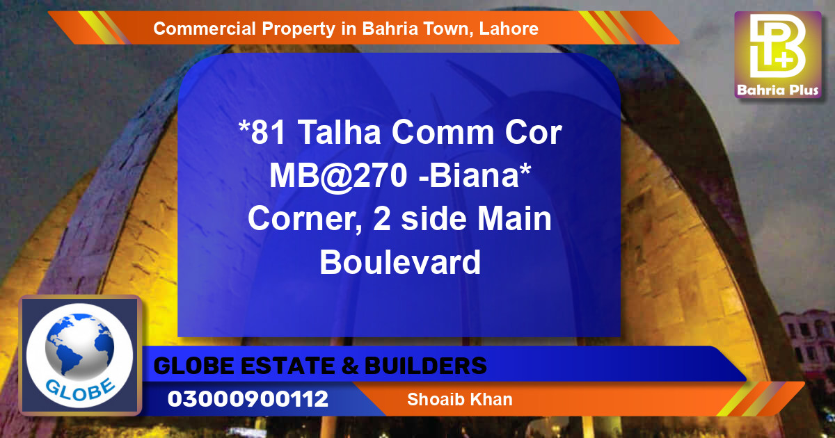 Commercial Property for Sale in Bahria Town, Lahore - (BP-86353)