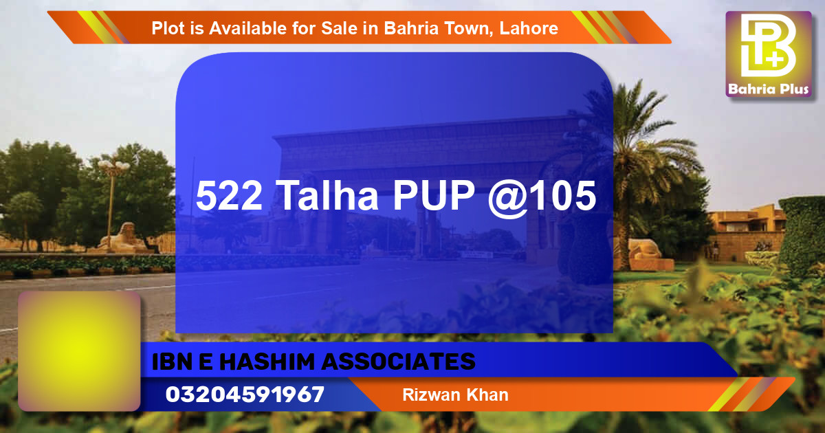 Residential Plot for Sale in Bahria Town, Lahore - (BP-86360)
