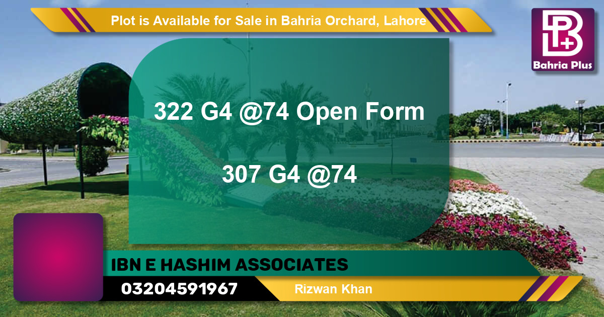 Residential Plot for Sale in Bahria Orchard, Lahore - (BP-86378)