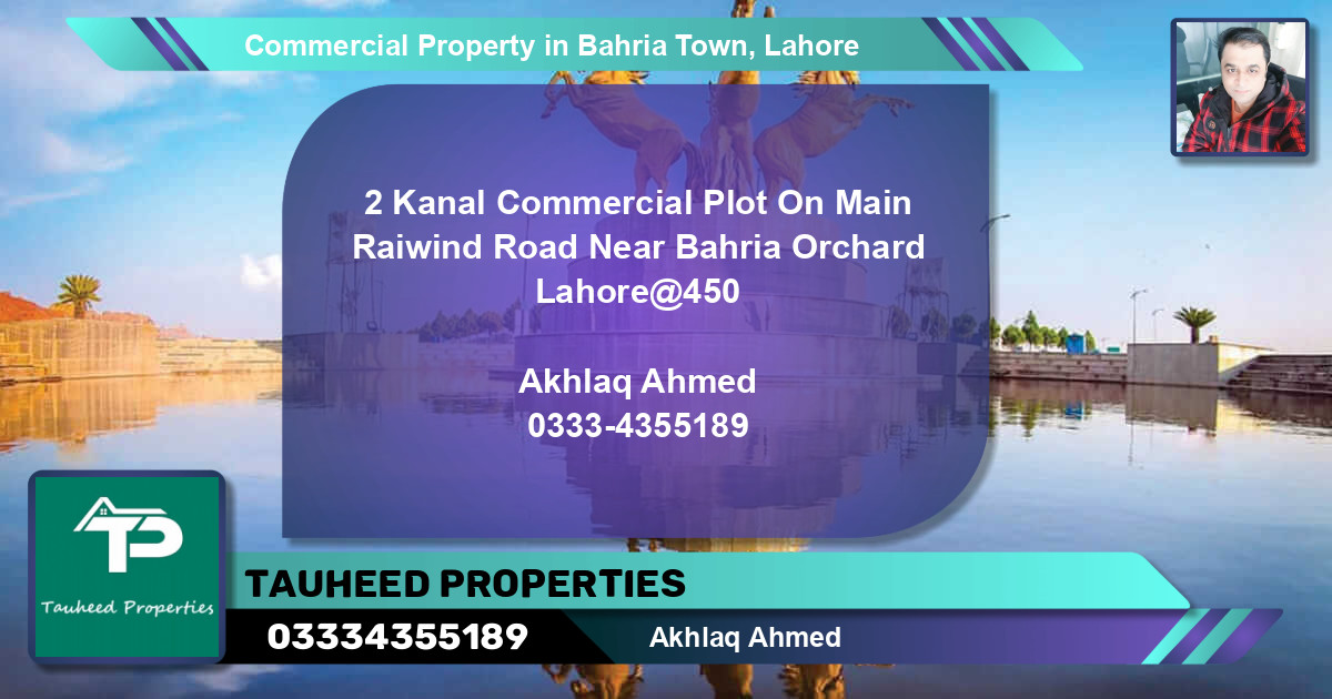 Commercial Property for Sale in Bahria Town, Lahore - (BP-86433)