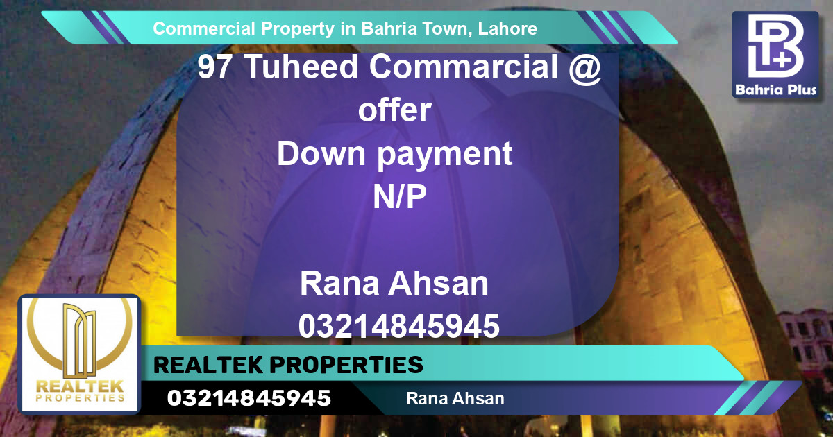 Commercial Property for Sale in Bahria Town, Lahore - (BP-86434)