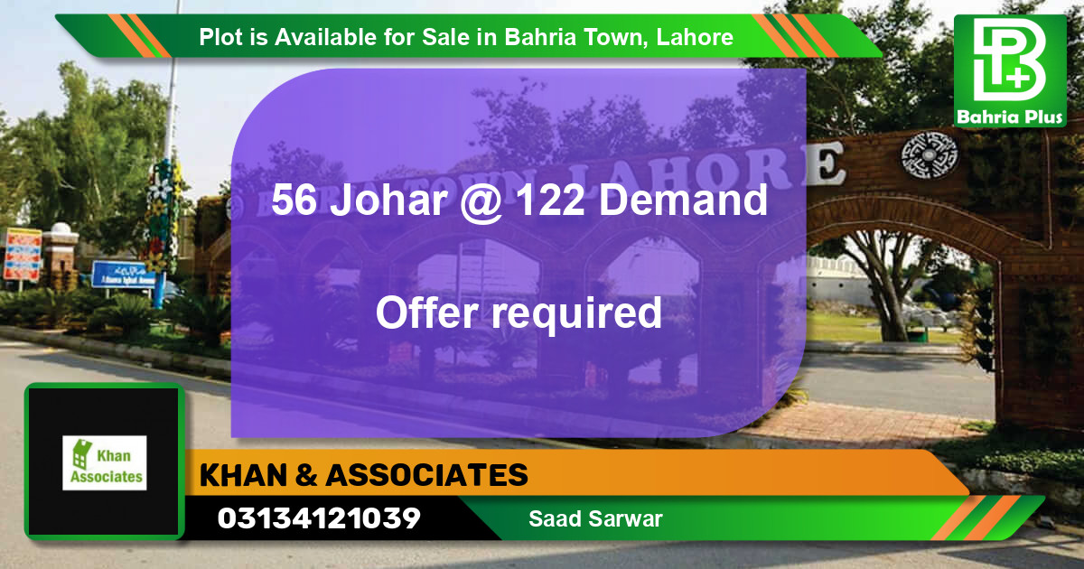 Residential Plot for Sale in Bahria Town, Lahore - (BP-86623)