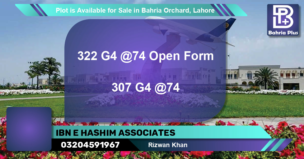 Residential Plot for Sale in Bahria Orchard, Lahore - (BP-86883)