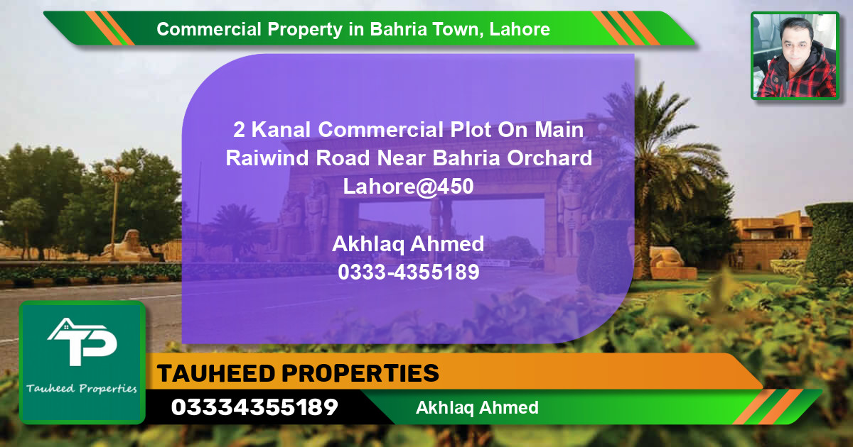 Commercial Property for Sale in Bahria Town, Lahore - (BP-86972)