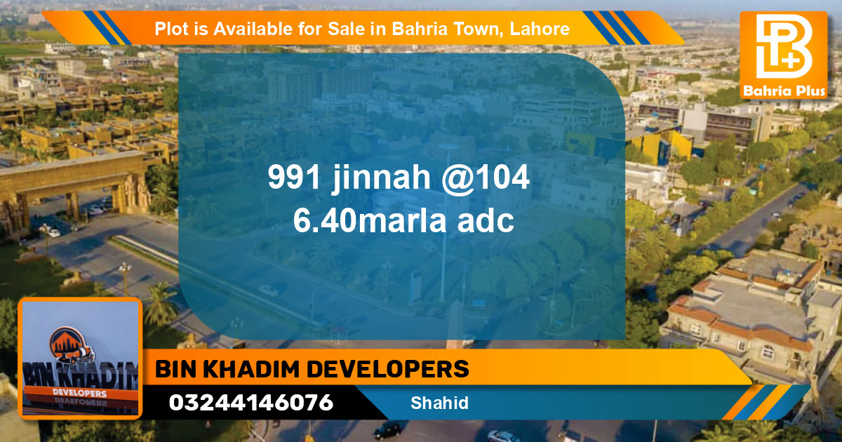 Residential Plot for Sale in Bahria Town, Lahore - (BP-86993)