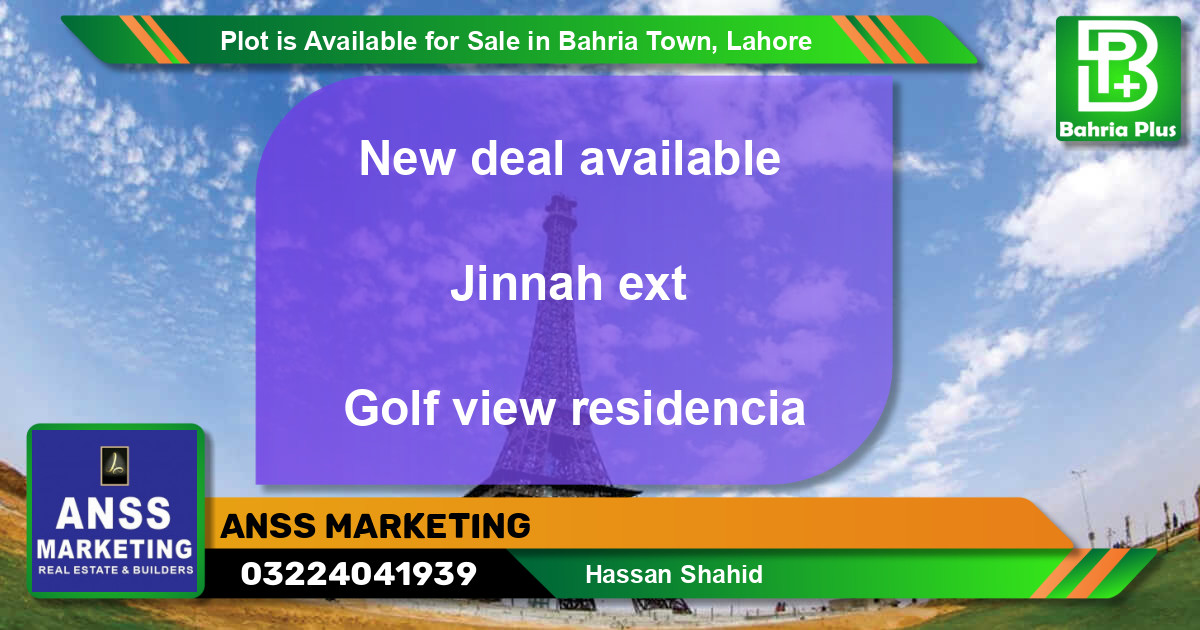 Residential Plot for Sale in Bahria Town, Lahore - (BP-87025)