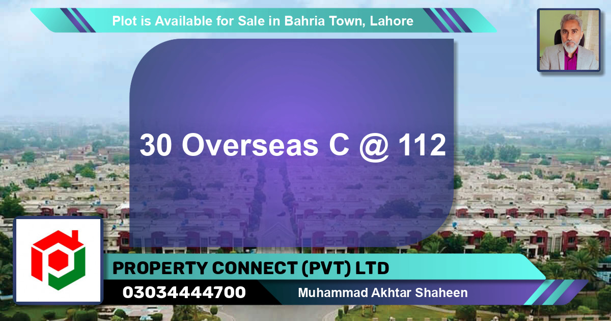 Residential Plot for Sale in Bahria Town, Lahore - (BP-87035)