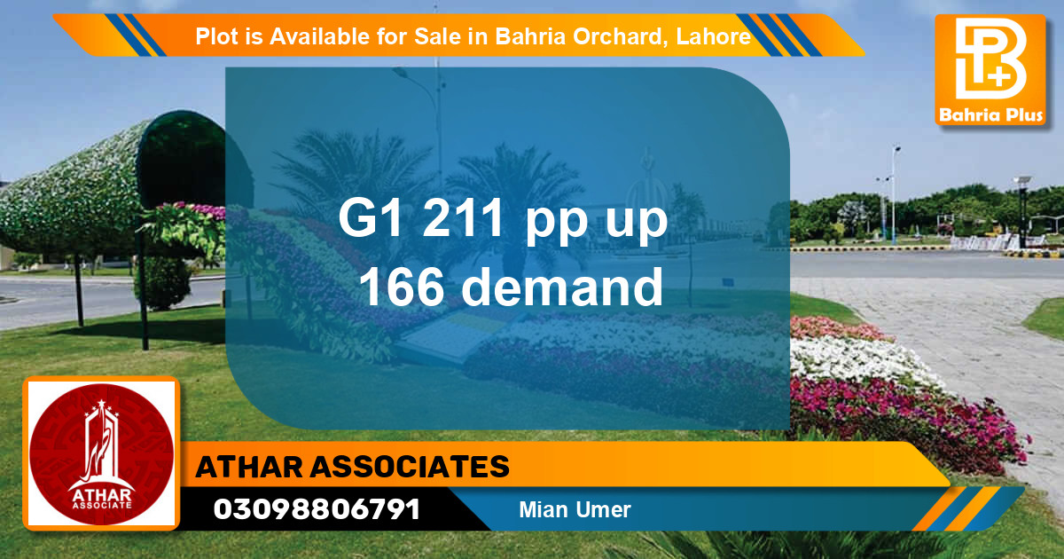 Residential Plot for Sale in Bahria Orchard, Lahore - (BP-87103)