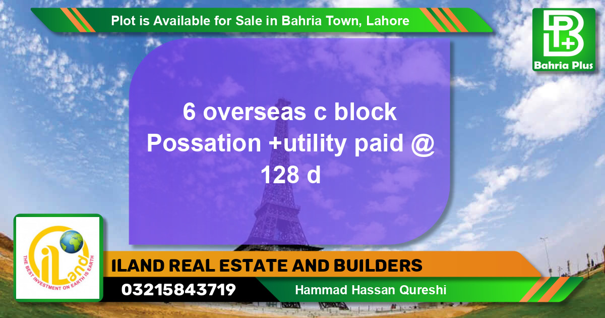 Residential Plot for Sale in Bahria Town, Lahore - (BP-87122)