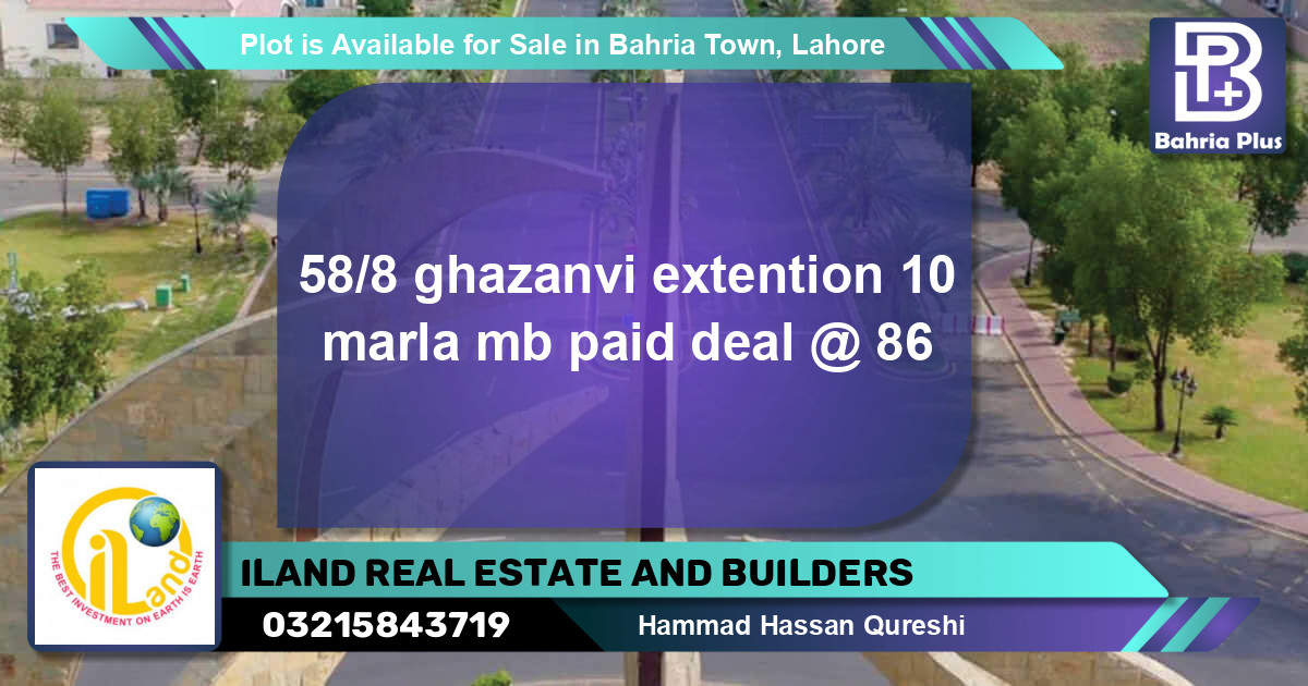 Residential Plot for Sale in Bahria Town, Lahore - (BP-87124)