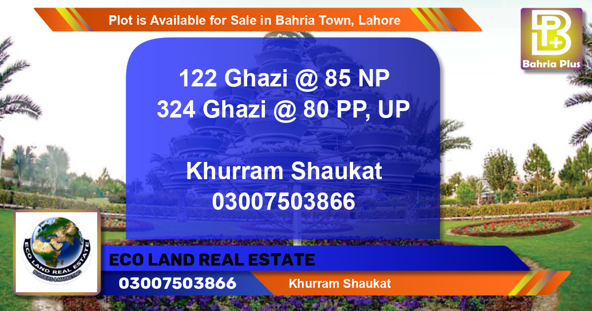 Residential Plot for Sale in Bahria Town, Lahore - (BP-87232)