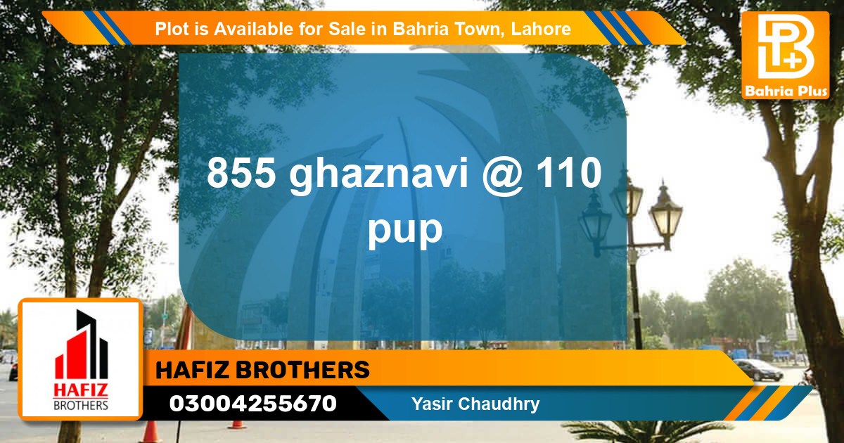 Residential Plot for Sale in Bahria Town, Lahore - (BP-87353)