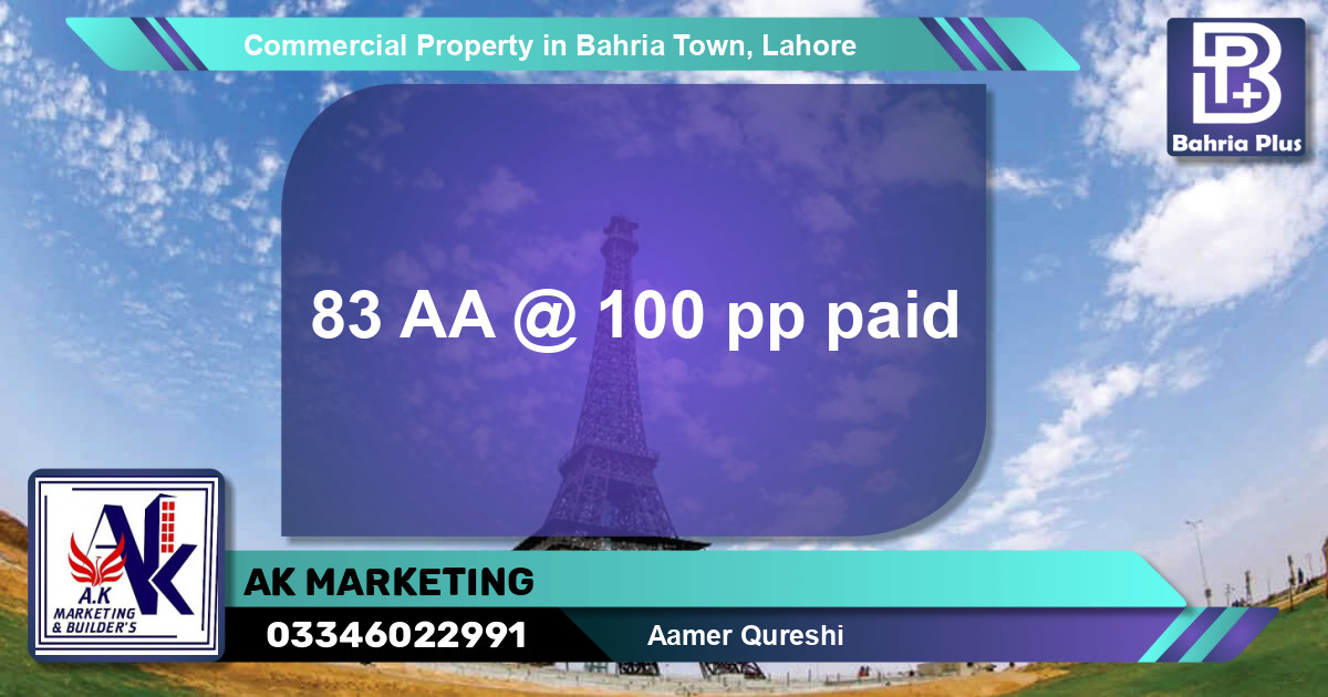 Commercial Property for Sale in Bahria Town, Lahore - (BP-87457)