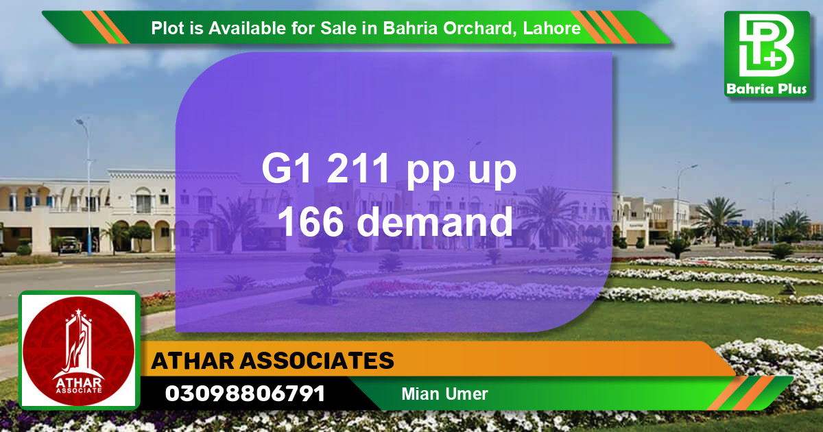Residential Plot for Sale in Bahria Orchard, Lahore - (BP-87512)