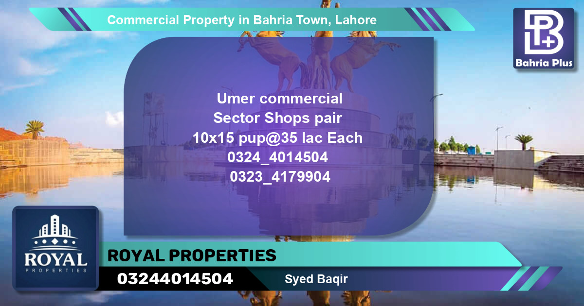 Commercial Property for Sale in Bahria Town, Lahore - (BP-87523)