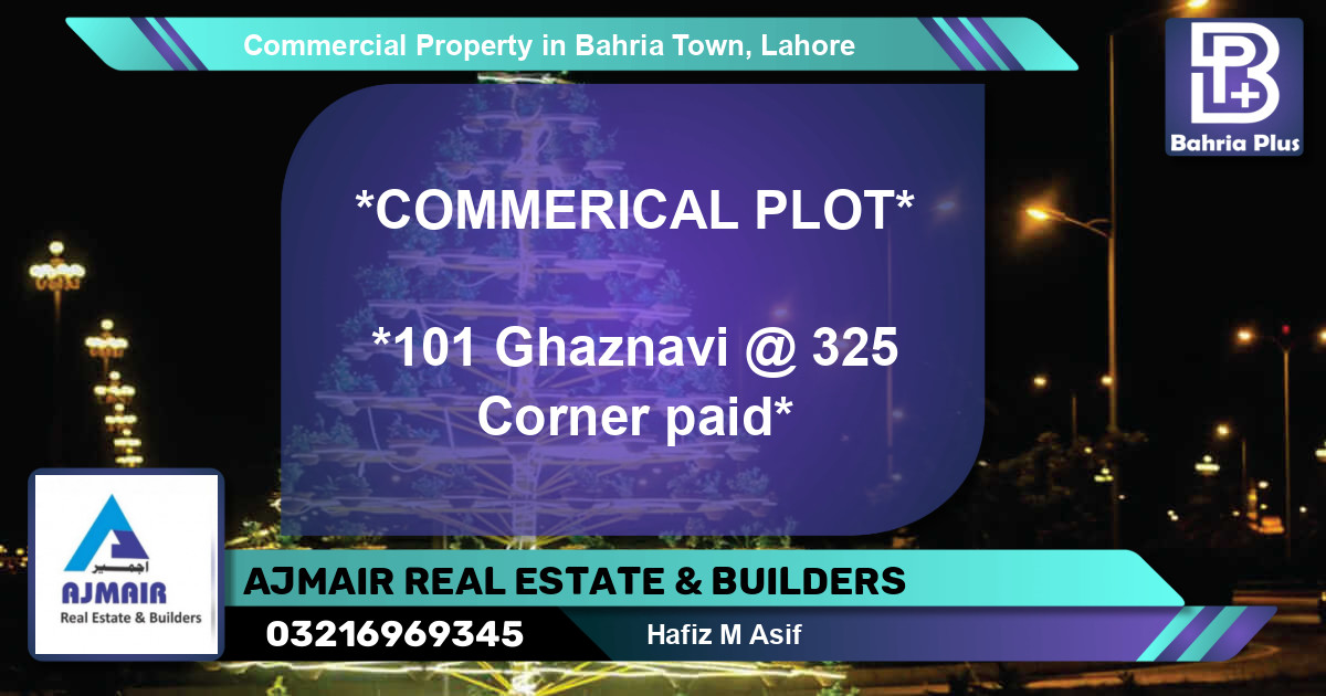 Commercial Property for Sale in Bahria Town, Lahore - (BP-87652)