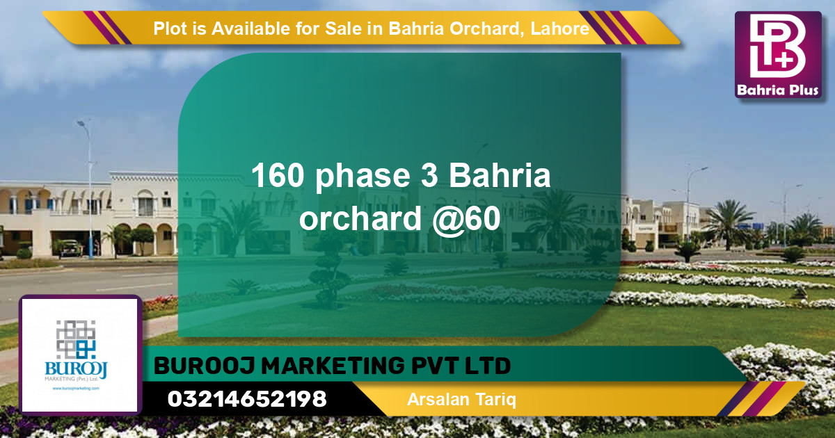 Residential Plot for Sale in Bahria Orchard, Lahore - (BP-87678)
