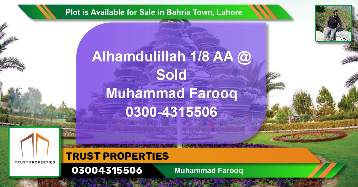 Residential Plot for Sale in Bahria Town, Lahore - (BP-87694)