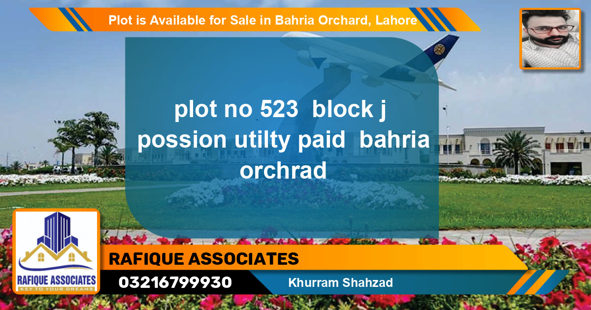 Residential Plot for Sale in Phase 2 - J Block -  Bahria Orchard, Lahore - (BP-87707)