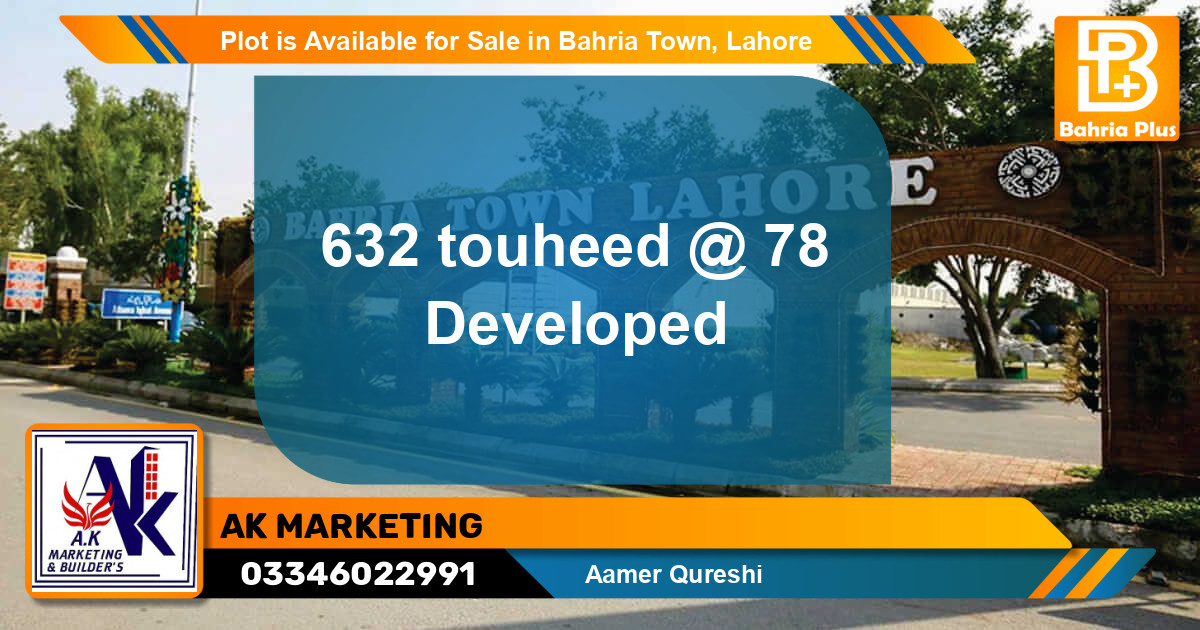 Residential Plot for Sale in Bahria Town, Lahore - (BP-87781)