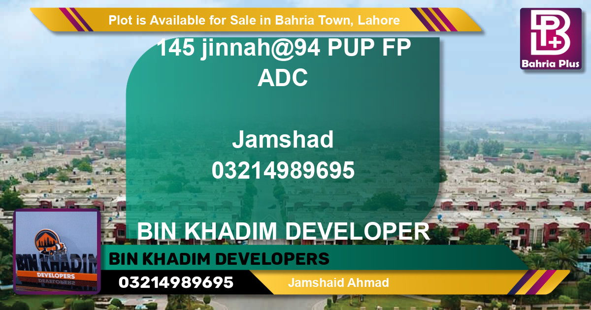 Residential Plot for Sale in Bahria Town, Lahore - (BP-87796)