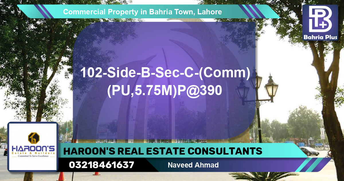 Commercial Property for Sale in Bahria Town, Lahore - (BP-87820)
