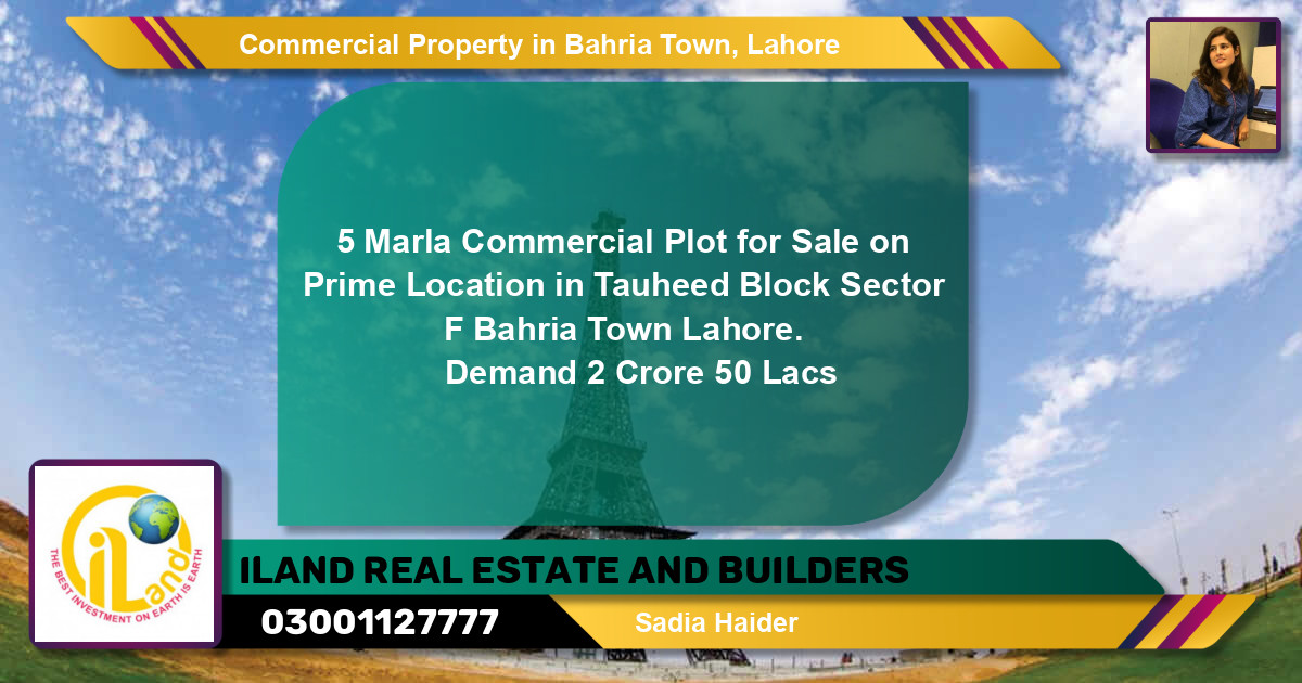 Commercial Property for Sale in Bahria Town, Lahore - (BP-87830)