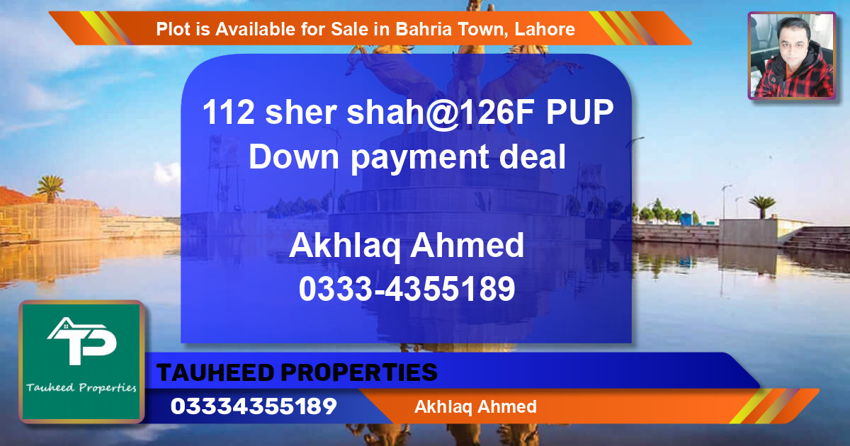Residential Plot for Sale in Bahria Town, Lahore - (BP-87875)