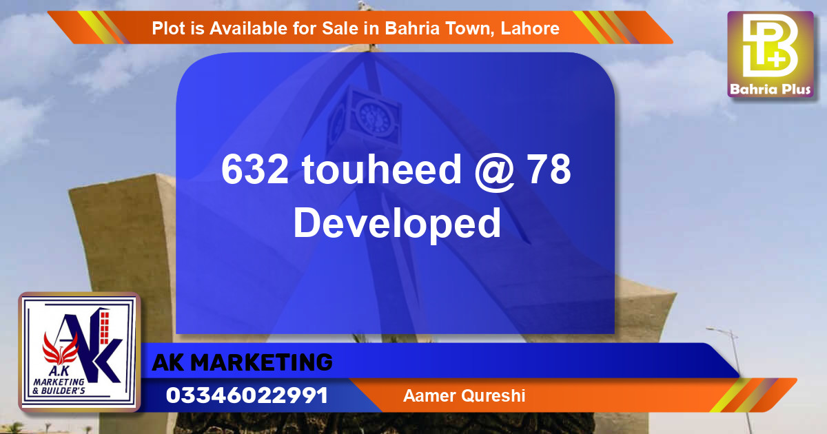 Residential Plot for Sale in Bahria Town, Lahore - (BP-87909)