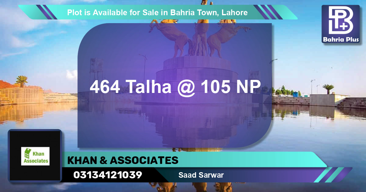 Residential Plot for Sale in Bahria Town, Lahore - (BP-88000)