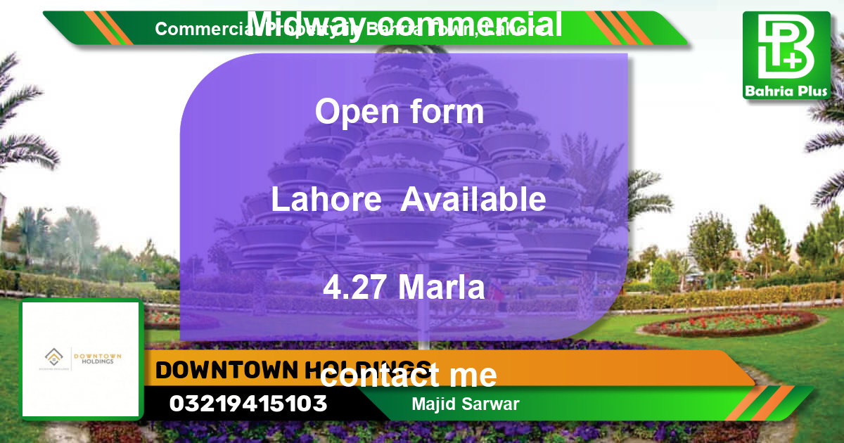 Commercial Property for Sale in Bahria Town, Lahore - (BP-88032)