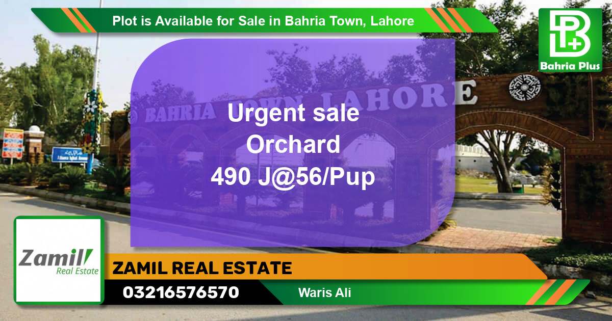 Residential Plot for Sale in Bahria Town, Lahore - (BP-88064)