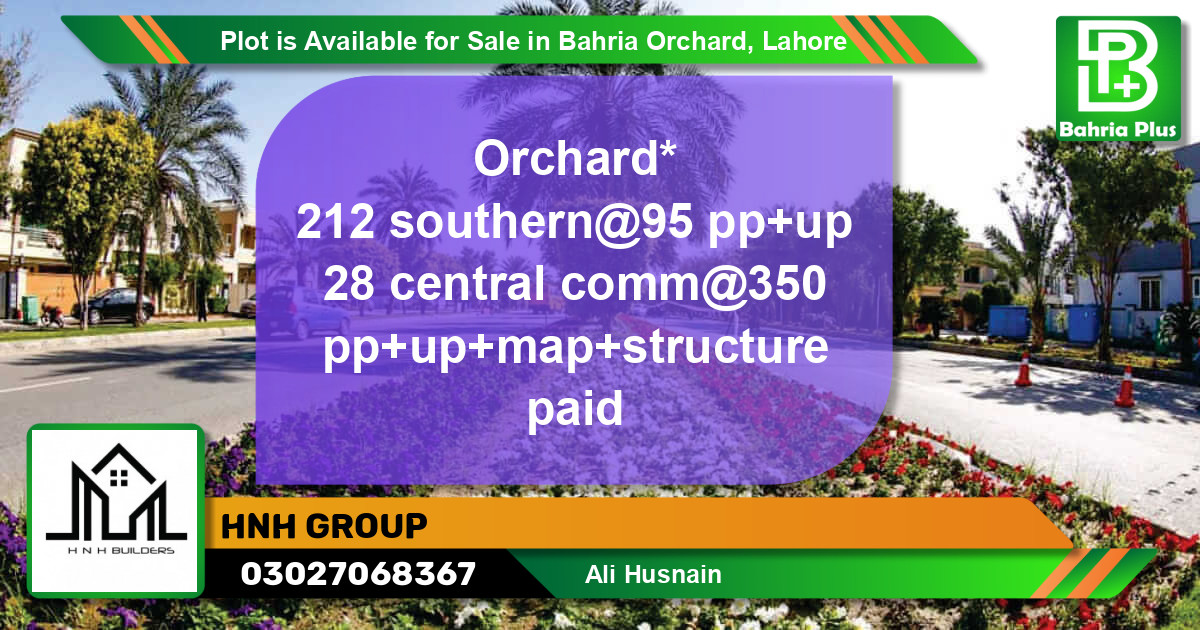Residential Plot for Sale in Bahria Orchard, Lahore - (BP-88101)