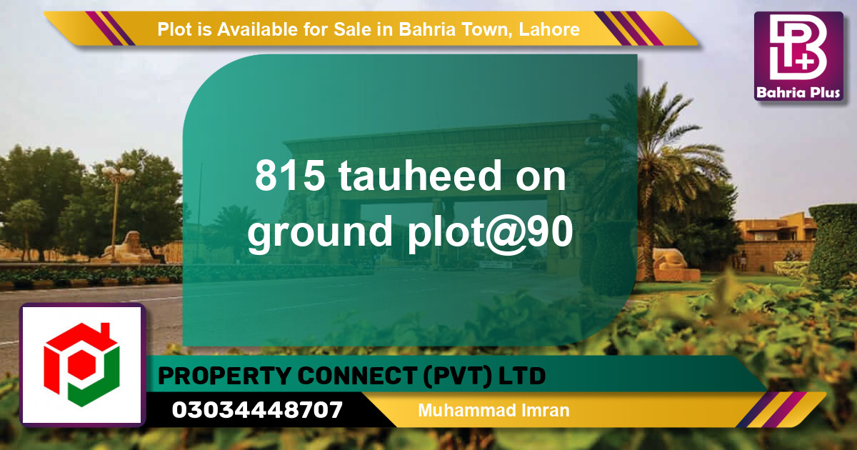 Residential Plot for Sale in Bahria Town, Lahore - (BP-88103)