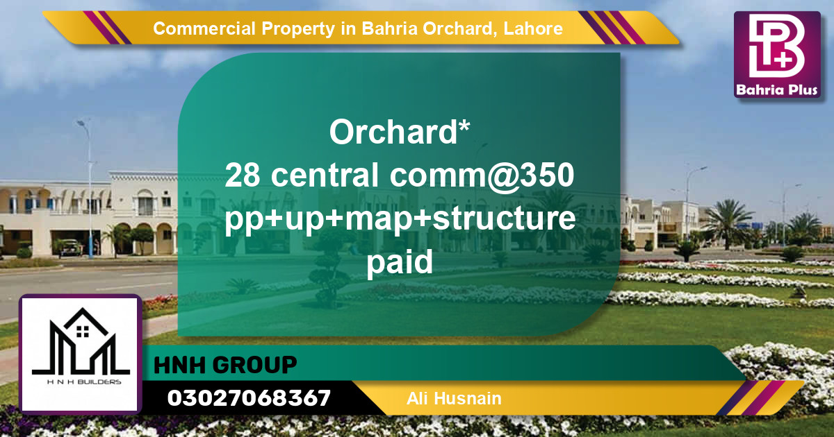 Commercial Property for Sale in Bahria Orchard, Lahore - (BP-88105)