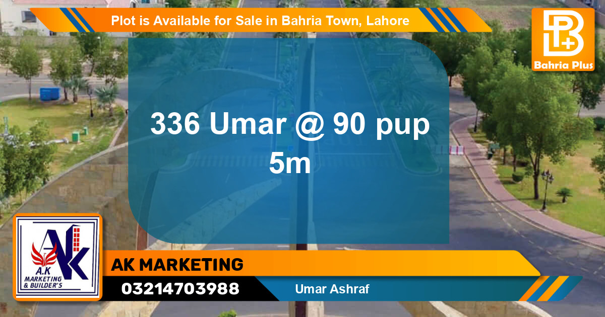 Residential Plot for Sale in Bahria Town, Lahore - (BP-88143)