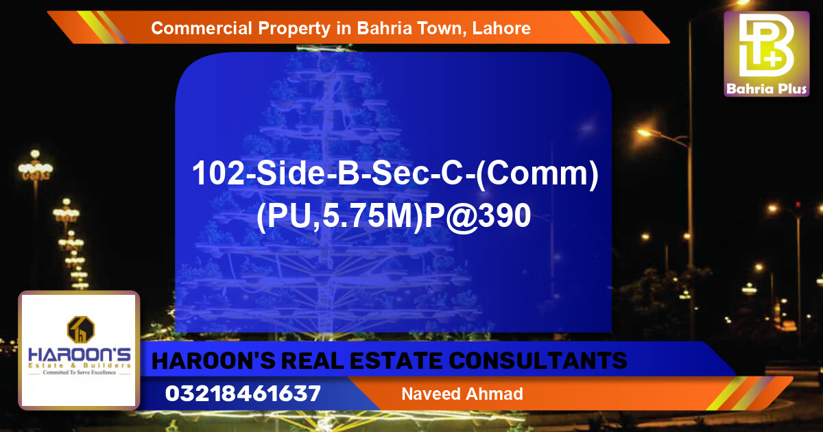 Commercial Property for Sale in Bahria Town, Lahore - (BP-88207)