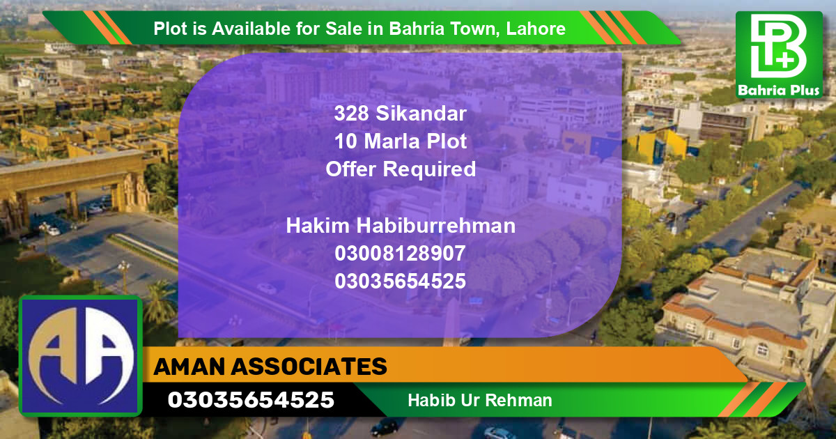 Residential Plot for Sale in Bahria Town, Lahore - (BP-88233)