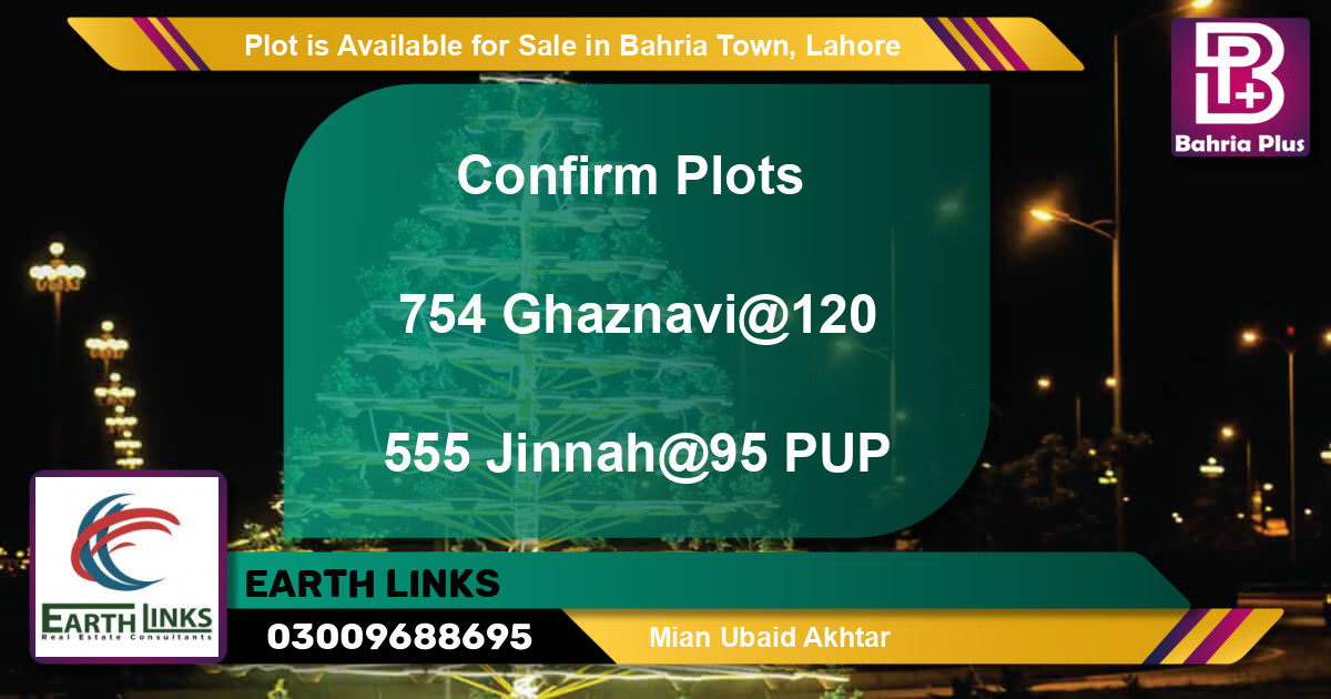 Residential Plot for Sale in Bahria Town, Lahore - (BP-88247)