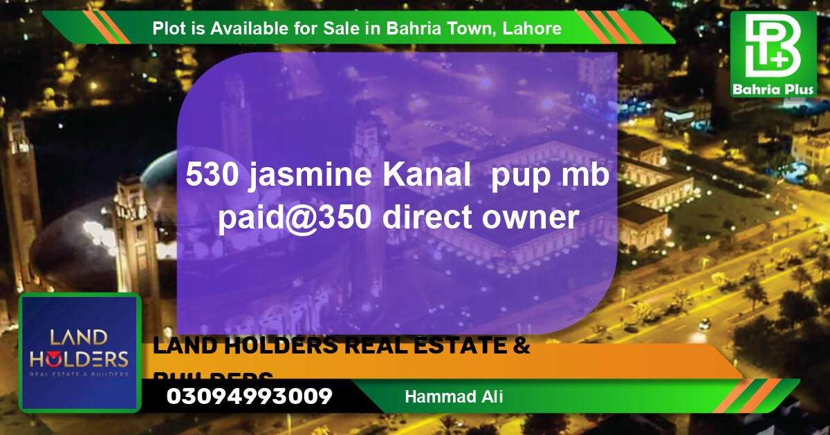 Residential Plot for Sale in Bahria Town, Lahore - (BP-88252)