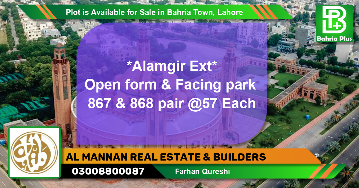 Residential Plot for Sale in Bahria Town, Lahore - (BP-88258)