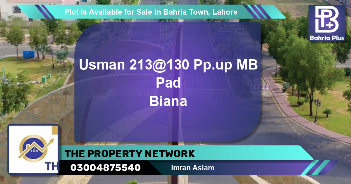 Residential Plot for Sale in Bahria Town, Lahore - (BP-88285)