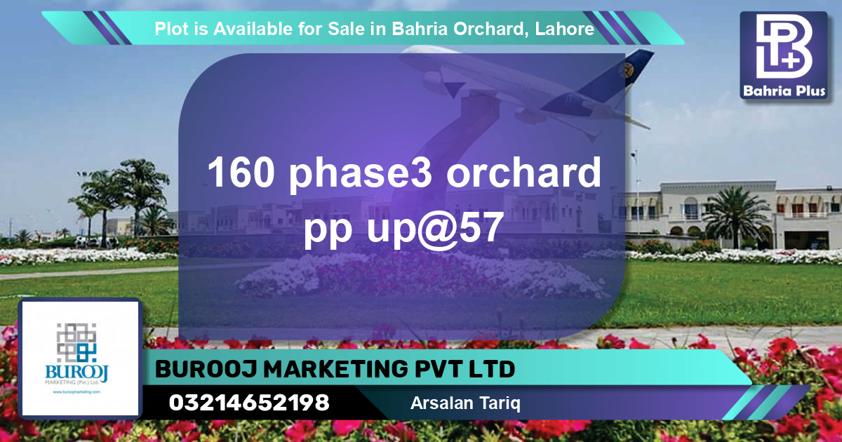 Residential Plot for Sale in Bahria Orchard, Lahore - (BP-88320)