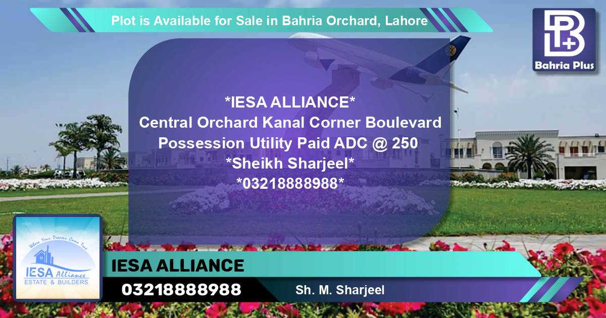 Residential Plot for Sale in Bahria Orchard, Lahore - (BP-88407)