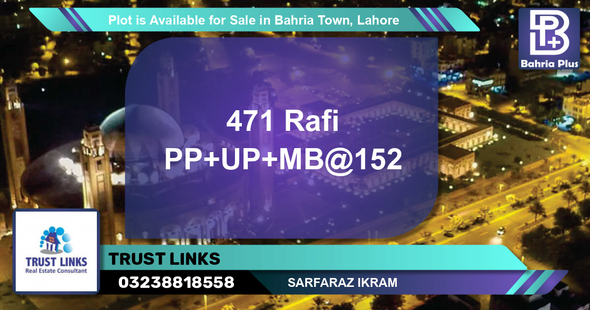 Residential Plot for Sale in Bahria Town, Lahore - (BP-88440)