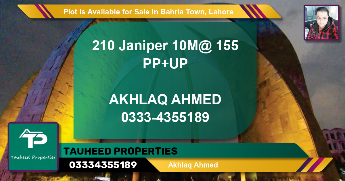 Residential Plot for Sale in Bahria Town, Lahore - (BP-88457)